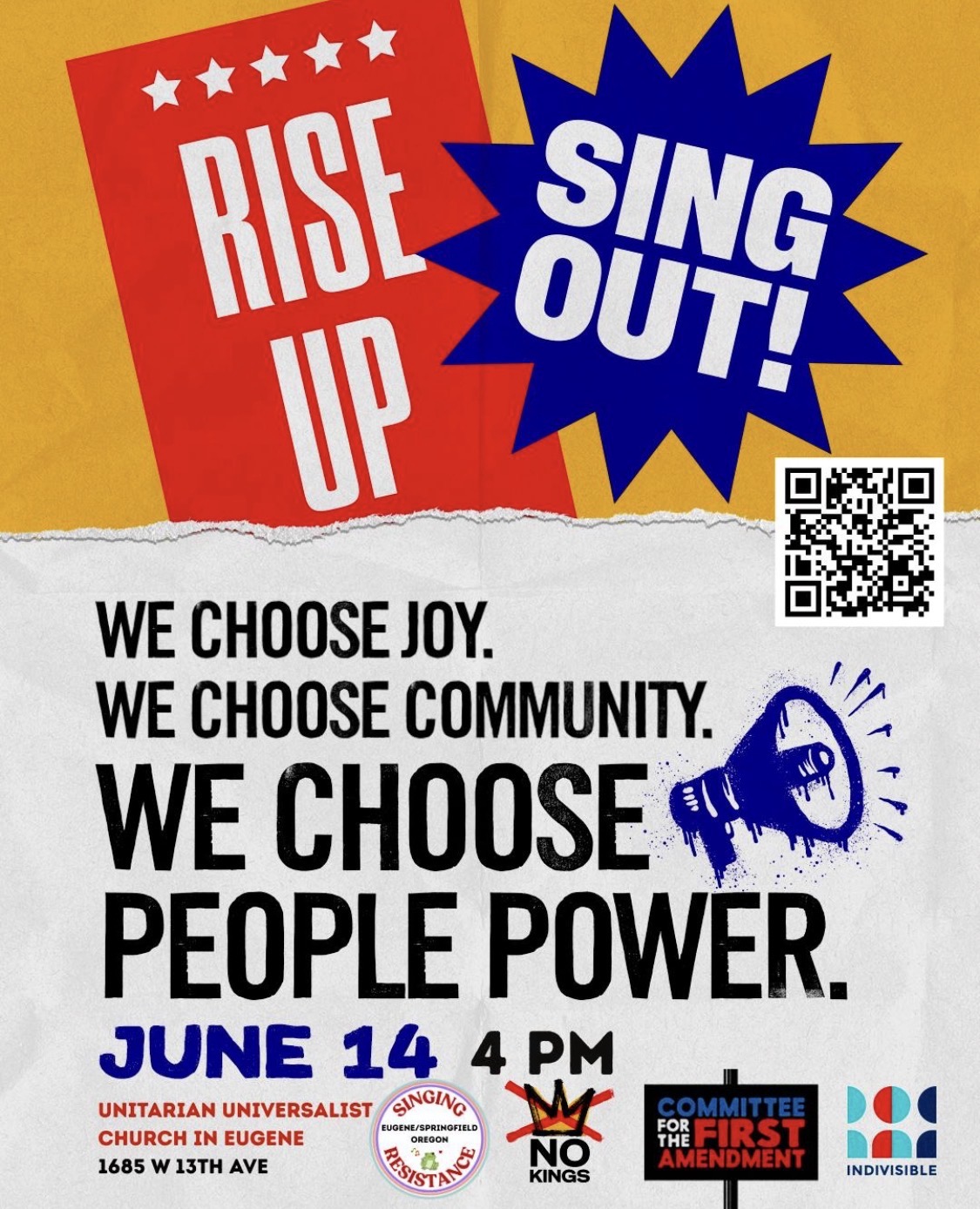 June 14 with QR to mobilize